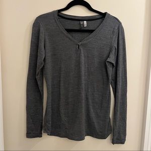 Ibex long sleeve wool shirt